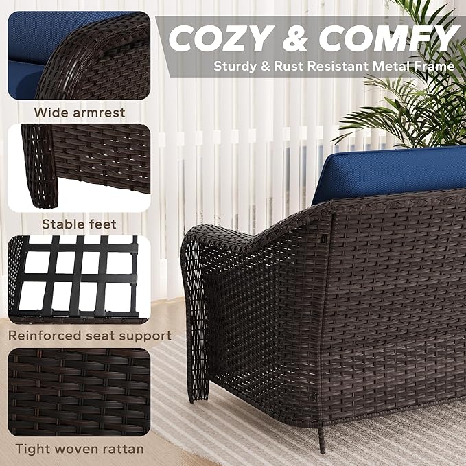 Outdoor Sectional Sofa Set - Photo 4