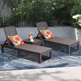 DIMAR GARDEN Beach Chairs Outdoor Chaise Lounge,Resin Pool Lounge Chair Waterproof Recliner,Mocha - Photo 2