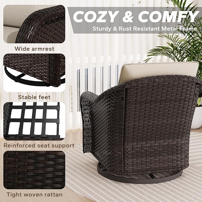 5 PCS Outdoor Conversation Set - Photo 5