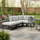 Signature Design by Ashley Beachloft Right-Arm Facing Casual 4-Piece Outdoor Sectional with Cushion and 3 Throw Pillows - Photo 2