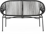 GDFStudio Patio Loveseat All-Weather Rattan 2 Seater Sofa Outdoor Patio Furniture Set for Balcony Poolside Backyard - Photo 4