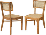 Christopher Knight Home Neeko Acacia Wood Patio Dining Chairs Set of 2, Wooden Outdoor Kitchen Side Chair - Photo 9