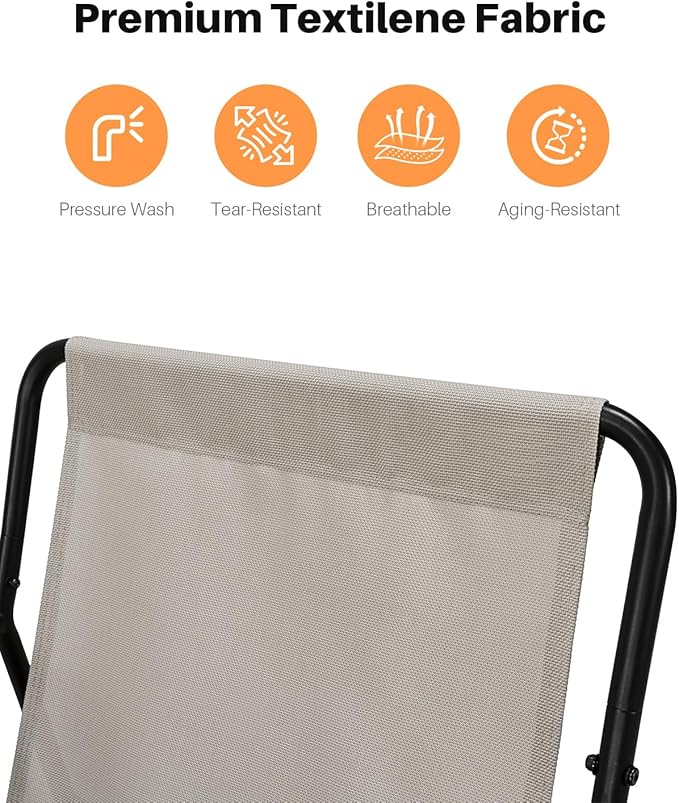 Outdoor Rocking Chair, Metal Patio Rocking Chair, Indoor Rocking Chair with Cushion, Papasan Rocking Lounge Chair, Comfy Modern Rocker Chair for Porch, Living Room, Garden, Lawn, Dark Grey