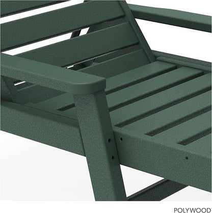 POLYWOOD Nautical Chaise, Green