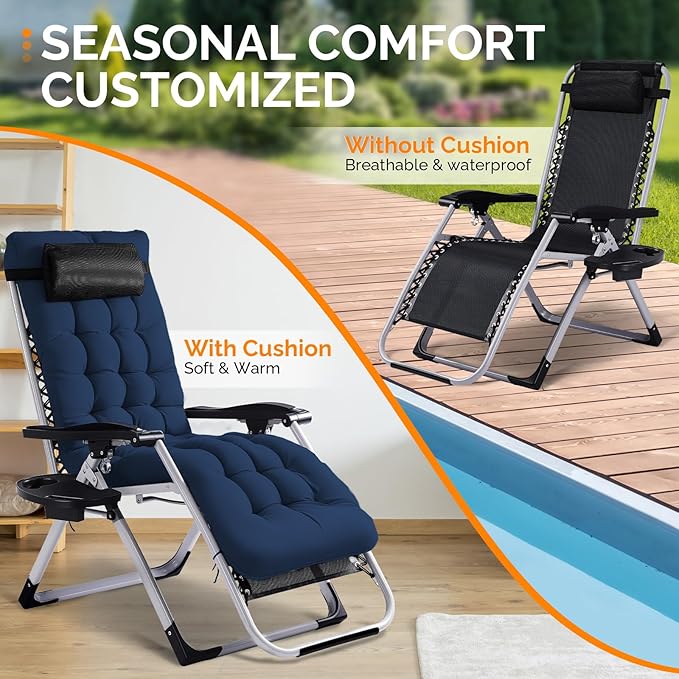 VINGLI Padded Zero Gravity Chair - Photo 6