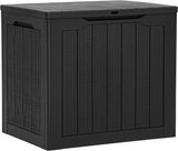 YITAHOME 30 Gallon Outdoor Storage Box, Small Water Resistant Resin Deck Box - Photo 1