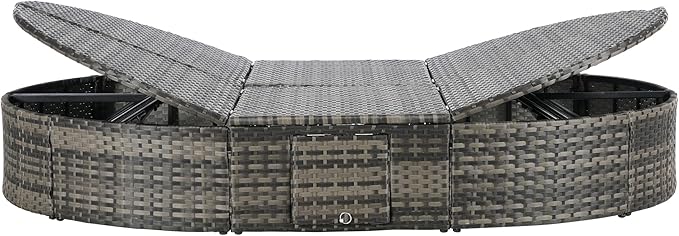 JOSHEN 78" Outdoor Chaise Lounge Chair, Patio Round Daybed - Photo 6