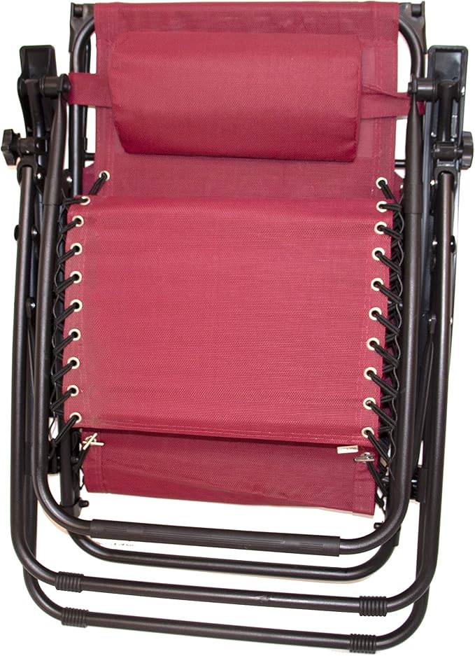 BTEXPERT Set of 2, Adjustable Steel Mesh Zero Gravity Lounge Chairs Case Outdoor Patio Recliner Beach Yard Garden with - Photo 7