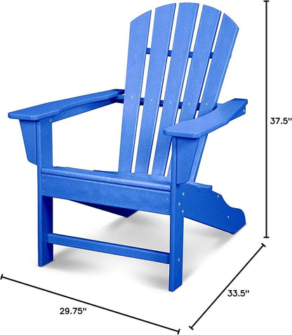 POLYWOOD® Shore Line Adirondack Chair, Pacific Blue