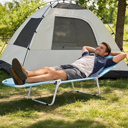 DoCred Heavy Duty Tanning Chair with Face Hole, Adjustable 5-Position Folding Chaise Lounge Chairs for Outside, Portable Lay Flat Beach Lounge Chair for Outdoor Sunbathing Beach Pool Lawn Camping