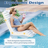 MELLCOM HDPE Pool Lounge Chair, in Pool Lounge Chair up to 10-Inches of Water, Chaise Lounge Chair with Wheels - Photo 5