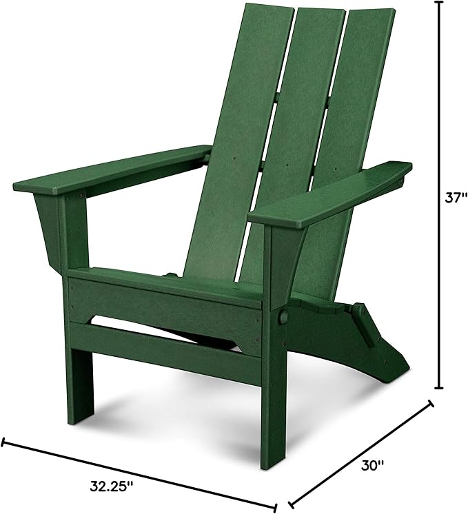 POLYWOOD Modern Folding Adirondack Chair