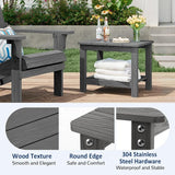18" Outdoor Side Table, 2-Tier Patio Side Table, Weather Resistant, Easy Assembled - Photo 5