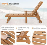 LUE BONA Outdoor Chaise Lounge Chairs Set of 4, HDPS Chaise Lounger, 5 Positions Adjustable Lounge Chairs - Photo 8