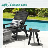 HDPS Outdoor Side Table, Small Round Side Table Weather-Resistant, Outdoor Side Tables for Patio, Porch, Deck - Photo 2
