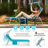 #WEJOY 3 in 1 Tanning Chair with Face Hole & Canopy - Photo 5