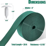 Vinyl Straps for Patio Chair Repair Kit 2'' Wide 20 Ft Long Replacement Straps + 20 Free Rivets for Outdoor Lawn - Photo 3