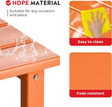 Costaelm Square Outdoor Side Tables, Adirondack Patio Tables for Outside, HDPE Patio End Table Weather Resistant - Photo 6