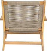 Christopher Knight Home Veera Patio Chair Set of 2 with Acacia Wood Frame and Handwoven Rope, Outdoor Lounge Chair - Photo 9