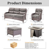 Luxury Patio Furniture Set with 42.5" Fire Pit Table - Photo 9