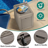 YITAHOME 32 Gallon Outdoor Storage Box, Water Resistant Resin Deck Box - Photo 3