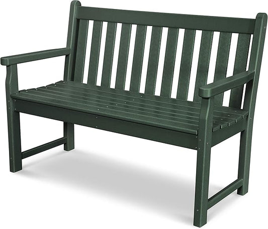 POLYWOOD TGB48GR Traditional Garden 48-Inch Bench, Green