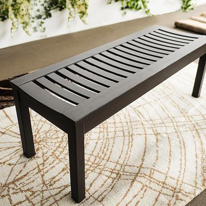 Cambridge Casual Arie Solid Wood Outdoor Patio Garden Backless Bench