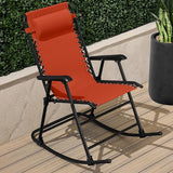 Best Choice Products Outdoor Folding Rocking Chair, Zero Gravity Lounge Chair - Photo 2