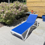 Domi Outdoor Chaise Lounge, Adjustable Aluminum Patio Lounge - Photo 3
