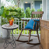 VCUTEKA Outdoor Side Table Mosaic Patio Table Accent Tables Mosaic Tile Top Metal Frame Small End Tables Porch Beach - Photo 2