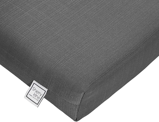 Sherry Kline Sunrise Indoor/Outdoor Chaise Lounge Charcoal Grey 24"x72"