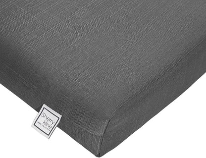 Sherry Kline Sunrise Indoor/Outdoor Chaise Lounge Charcoal Grey 24"x72"