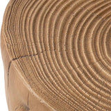 SUNBURY Outdoor Stump Side Table, Faux Wooden Concrete Side Table, Tree Stump Wooden Stool, Patio End Table - Photo 8