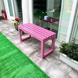 Weatherproof Metal Dining Bench, Outdoor Bench Backless Patio Bench 2-Person Farmhouse Bench Garden Bench for Kitchen - Photo 7