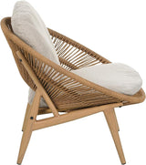 Merax Outdoor Wicker Papasan Chair Set of 2, Rattan Patio Papasan Egg Lounge Chair with Cozy Cushion - Photo 4