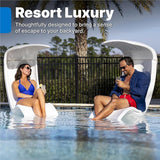 Step2 Mondello Chair with Shade, Outdoor/Indoor Waterproof Patio Furniture, Pool Lounger - Photo 2