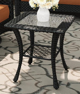 5 Piece Patio Furniture Set, All-Weather Wicker Outdoor Conversation Set with Swivel Rocking Chair and 6 Inch Thick - Photo 7
