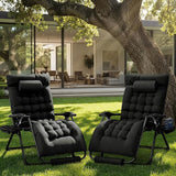 Homall Oversized Zero Gravity Chair, Set of 2 Recliner Lounge Chair with Removable Soft Cushion and Cup Holder - Photo 2