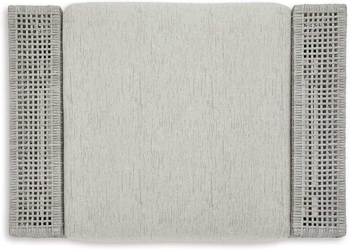 Signature Design by Ashley Seton Creek Casual Nuvella Weather Resistant Fabric Outdoor Ottoman with Cushion - Photo 8