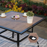 Sophia & William Square Patio Dining Table with 1.57" Umbrella Hole - Photo 8