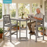 Ciokea 3-Pcs Bistro Table and Chairs - Photo 3