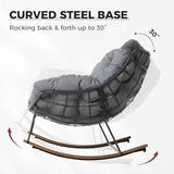 Grand patio Outdoor Rocking Chair with 2 Cushions - Photo 5