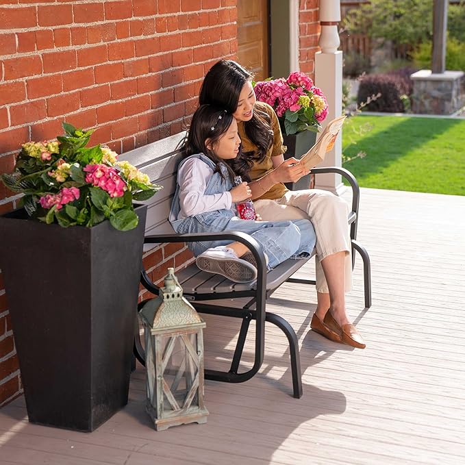 Lifetime 60361 Outdoor Swing Glider Bench, Storm Dust - Photo 2