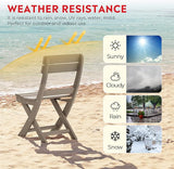Costaelm Outdoor Patio Modern Folding Dining Chair - Photo 6
