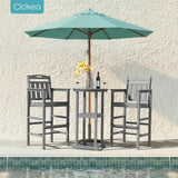 Ciokea 3-Pcs Bistro Table and Chairs - Photo 8