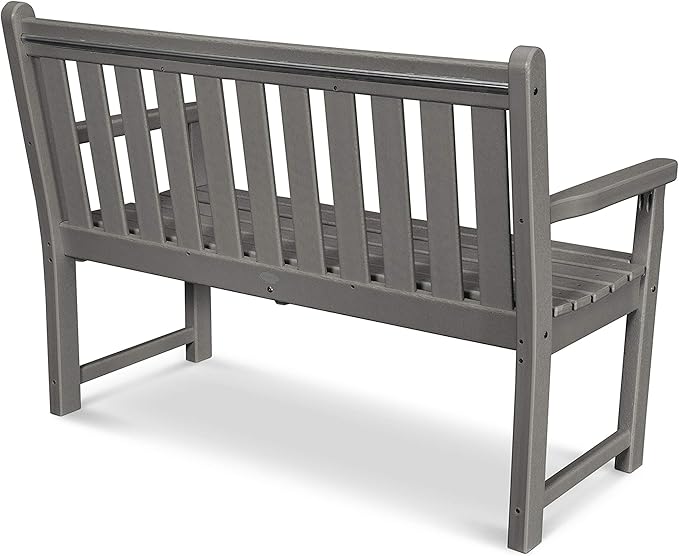 POLYWOOD TGB48TE Traditional Garden 48-Inch Bench, Teak