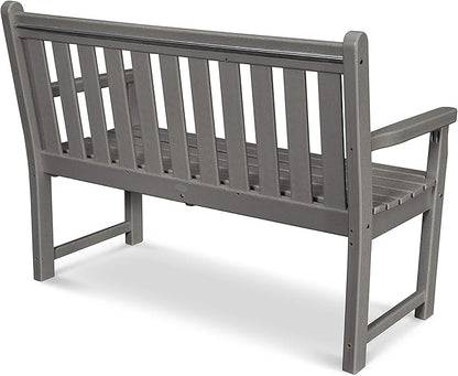 POLYWOOD TGB48TE Traditional Garden 48-Inch Bench, Teak
