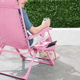 Best Choice Products Adjustable Zero Gravity Chair, Monochromatic Color Folding Patio Recliner w/Side Tray - Photo 5