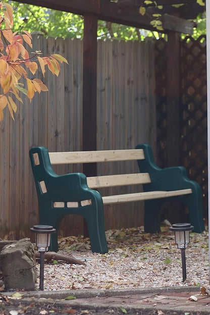 DIY Bench Ends Kit – Build Your Own Outdoor or Patio Bench – Fits Standard 2x4s, Hardware Not Included – Made in USA by Confer Plastics (Green)