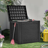 YITAHOME 32 Gallon Outdoor Storage Box, Water Resistant Resin Deck Box - Photo 6